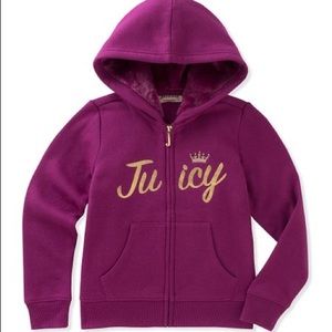 Juicy Couture Kids Girls Zip Up Jacket